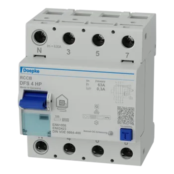 Proudový chránič DOEPKE 09146805 Proudový chránič pro tepelné čerpadlo DFS 4 063-4/0,30-HP