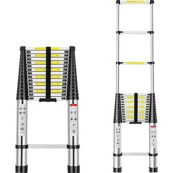 Železářství MXM Teleskopický žebřík - 6,2m, hliníkový