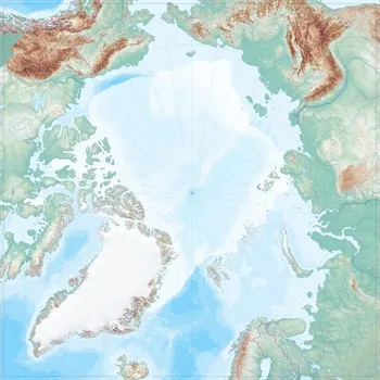 Velká mapa Arktidy - Multip (1 : 5 000 000)