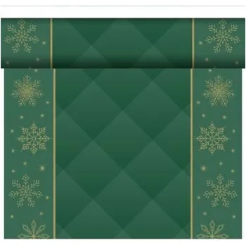 Jednorázový ubrus Šerpa TÉTE 0,4 x 24 m BioDunicel RHOMBUS GREEN