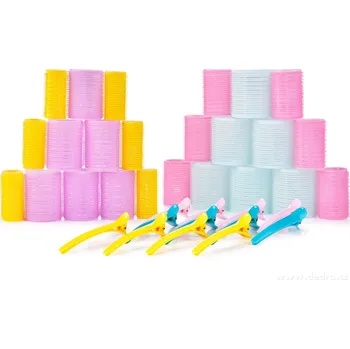 Natáčka na vlasy BEAUTY | 24 ks samodržící natáčky na vlasy + 12 klipsů | pro přirozené vlny