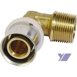 Lisovací koleno s vnějším závitem COMISA 26 x 3/4