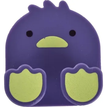 Věšák KÁČÁTKO | věšák na ručníky & utěrky bez poutka | samolepicí držák bez vrtání | fialový | 6 × 7 cm