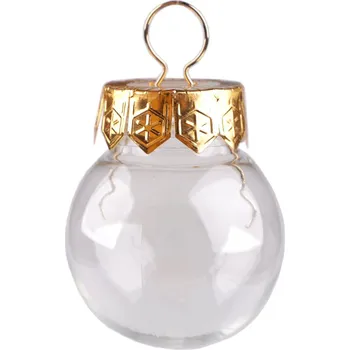 Vánoční dekorace Baňka k dozdobení Ø4 cm - zlatá