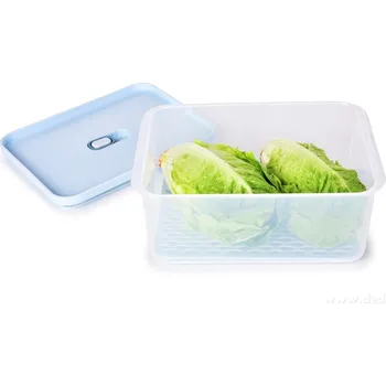 Dóza na potraviny HERMETIC FRESH | dóza na potraviny s odkapávací mřížkou a silikonovým těsněním | 2 L