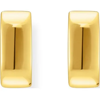 Náušnice Thomas Sabo CR743-413-39 Bold - Gold-plated Square Hoop Earrings 13,4 mm Ladies