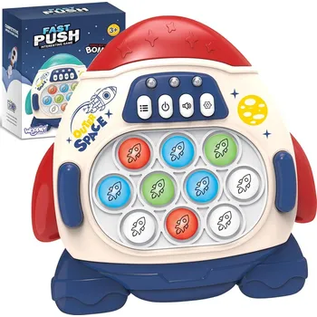 POP IT Woopie WOOPIE Game POP IT Elektronická antistresová arkádová raketa červená