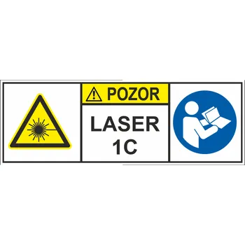 Značení POZOR Laser 1C samolepící vinylová fólie 35x100 mm