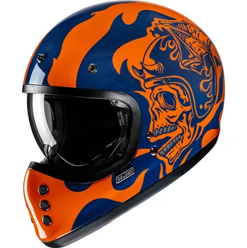 Helma na motorku HJC přilba V60 Flame MC27 - 2XL