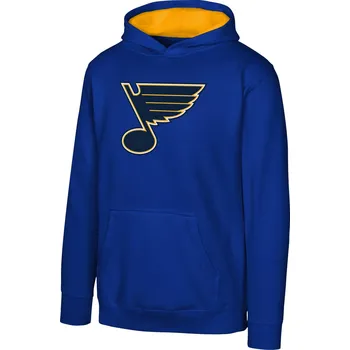 Chlapecká mikina Outerstuff Dětská mikina St. Louis Blues NHL Prime Po Flc Hood -Home Velikost: Dětské L (11 - 12 let)
