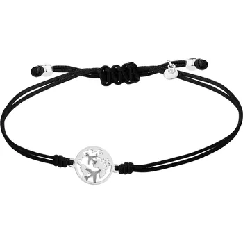 Náramek Náramek se stříbrnými prvky - letadla, zeměkoule - AP539-9195