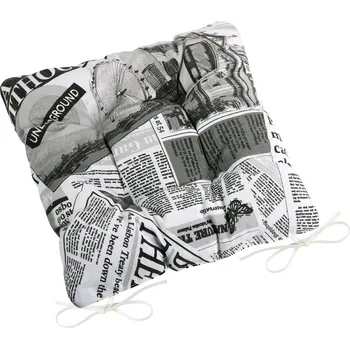 Podsedák Bellatex Sedák EMA prošívaný Černá,Bílá