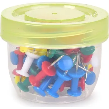 Kancelářský nábytek OFFICE | 50 ks připínáčků | pro nástěnky, korkové tabule & plánovače