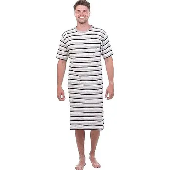 Dámská noční košile Noční košile pánská krátká Calvi 155 šedá Barva: šedá, Velikost: L