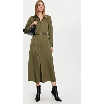 Dámské oblečení Haveone Košilové šaty AWG-M017 Zelená Regular Fit S