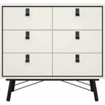 FALCO Komoda Rain 6s malá bílá MAT