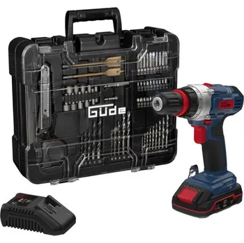 GÜDE 58701 aku vrtací šroubovák BS 18 - Set 126 dílů