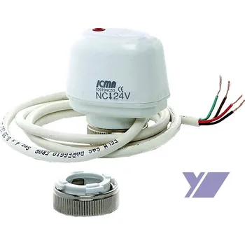 Hlavice pro radiátor Elektrická hlavice ICMA NC - bez proudu zavřeno s mikročipem 24V, rozměr 982/24V M28x1,5