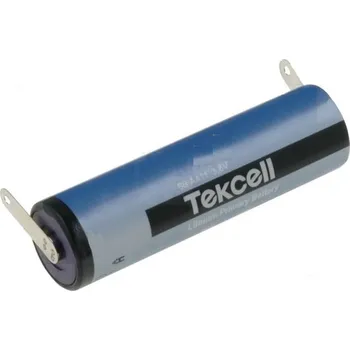 Článková baterie TEKCELL Baterie lithiové AA 3,6V Vývody pájecí očka průměr 14,3x49,5mm 2400mAh