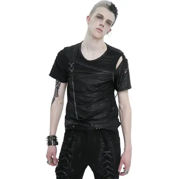 Pánské tričko tričko gothic and punk pánské - Tattered - DEVIL FASHION - TT249 - XXL