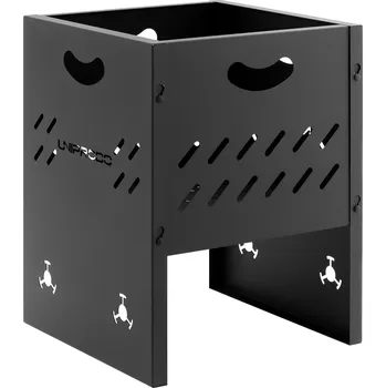 Zahradní krb Uniprodo Miska na oheň - 30 x 30 x 40 cm - prokládání UNI_FP_110