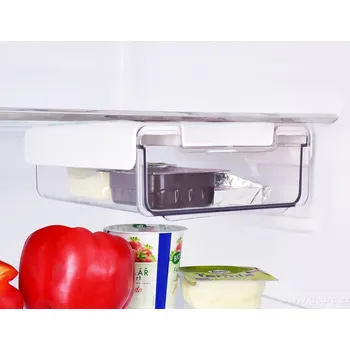 Příslušenství pro lednici FRIGO | výsuvný šuplík do lednice 16,5 cm | transparentní nalepovací organizér do chladničky