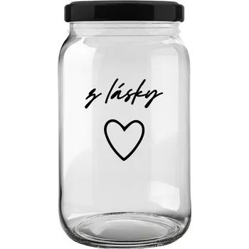 Univerzální čisticí prostředek Úklid pro klid Sklenice Z LÁSKY Velikost: 0,9 l, Typ písma: Psací