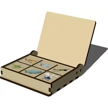 Pexeso Pelisport Dřevěné pexeso létání 18 motivů bez krabičky