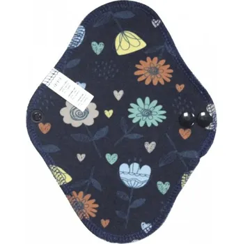 Menstruační vložka Breberky látková intimka - Džínové kopretiny