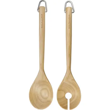 KitchenAid sada dřevěné salátové lžíce a vidličky, KQR713OHE