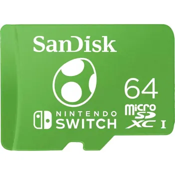 Paměťová karta SanDisk MicroSDXC karta 64GB pro Nintendo Switch (R:100/W:90 MB/s, UHS-I) SDSQXAO-064G-GN6ZN