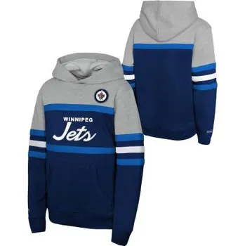 Chlapecká mikina Outerstuff Dětská mikina Winnipeg Jets NHL Head Coach Hoody Velikost: Dětské L (11 - 12 let)