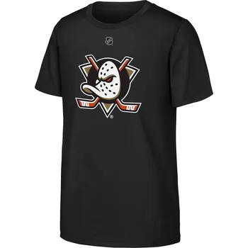 Chlapecké tričko Outerstuff Dětské tričko Trevor Zegras Anaheim Ducks NHL Flat Name & Number Ctn Tee Velikost: Dětské L (11 - 12 let)