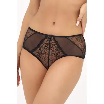 Kalhotky Gaia Maja - Černé dámské klasické kalhotky s vysokým sedem, 3XL i510_52334549584