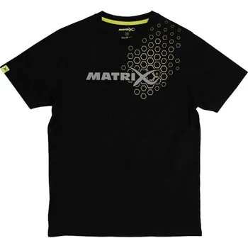 Pánské tričko Matrix triko Hex Print T-Shirt Black vel.XL