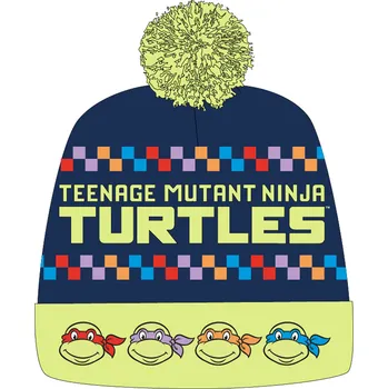 Čepice Želvy Ninja - licence Chlapecká zimní čepice - Želvy Ninja 5239076, tmavě modrá Barva: Modrá tmavě, Velikost: velikost 52