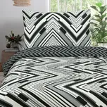 Krepové povlečení APEX - Sita Černá