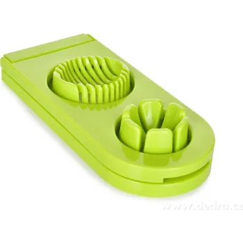 EGGY | 2v1 kráječ na vajíčka – plátky a měsíčky | nerezové struny