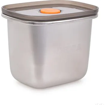 Dóza na potraviny GOURMET | nerezová hermetická dóza na potraviny se silikonovým těsněním | 550 ml