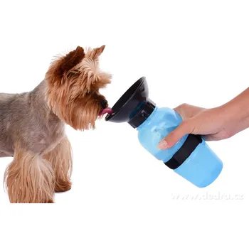 Miska pro psa HAFBAR | cestovní láhev na vodu pro psy | integrovaná miska | 600 ml