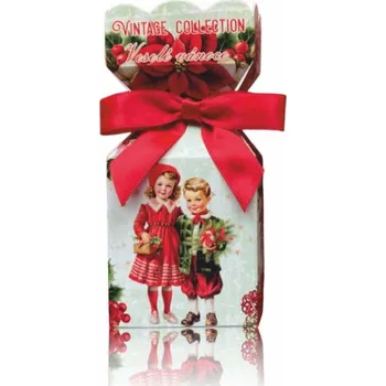 Koupelová kosmetika Soap Vánoční mýdlo balené s mašlí VESELÉ VÁNOCE Dívka a chlapec - 90 g