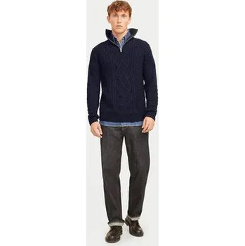 Pánský svetr Jack & Jones Svetr Blunorth 12261780 Tmavomodrá Regular Fit S