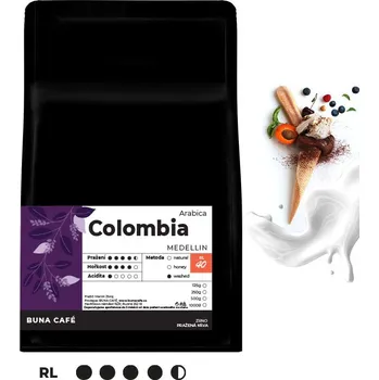 Káva BUNA CAFÉ Colombia, Medellin, RL40, 6x500g