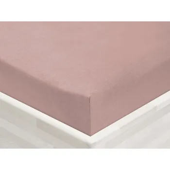 Prostěradlo Jersey napínací prostěradlo JR-024 Hnědorůžové 90 x 200 - výška 20 cm