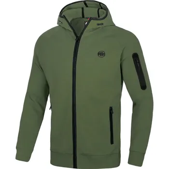 Pánská mikina PitBull West Coast Pánská mikina Hermes KPZ - zelená - PWC_HERMES_GREEN Velikosti: L