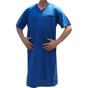 Pánská noční košile xcena Noční košile bavlněné modré Velikost: L