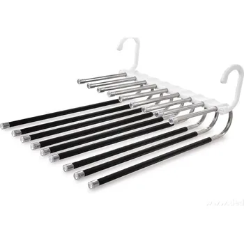 Ramínko GENIUS | Teleskopické ramínko na kalhoty | 9 ramen | úspora místa v šatníku