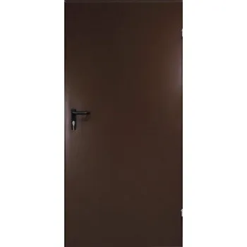 Plechové dveře Tech 43 hnědé 70, 790x2030 mm