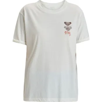 Dámské tričko Dámské tričko Roxy NOON OCEAN ART S Bílá, Hnědá, Oranžová