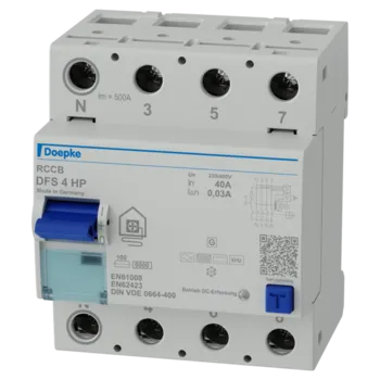 Proudový chránič DOEPKE 09134805 Proudový chránič pro tepelné čerpadlo DFS 4 040-4/0,03-HP